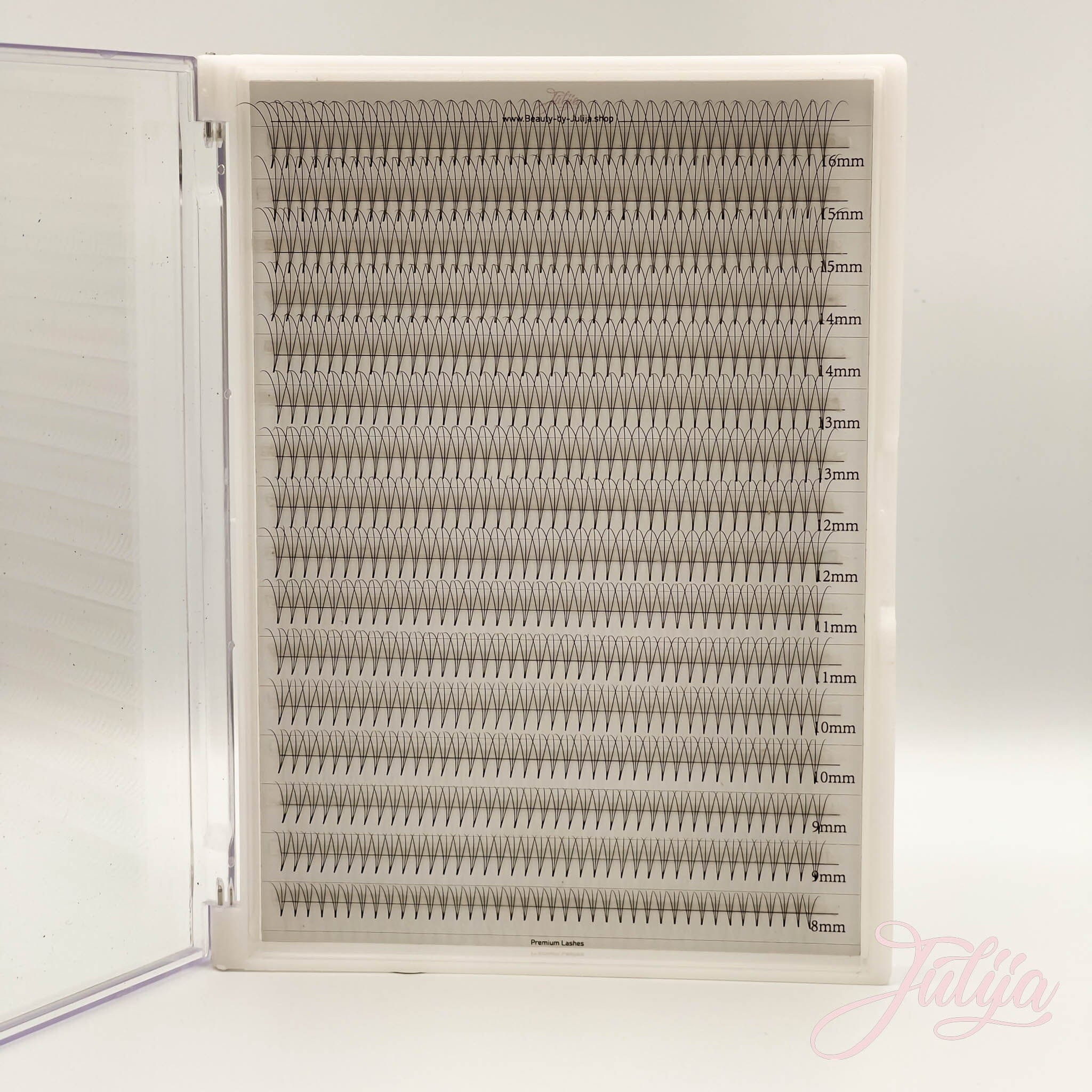 D-Curl Wimpernfächer | 3D MixBox seidenmatt Faux Mink Wimpernfächer Julija