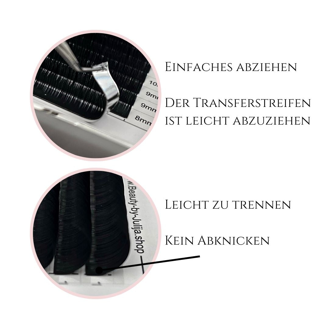 D-Curl Einzelwimpern | Seidenmatt Faux Mink Volumen Wimpern Wimpern Julija