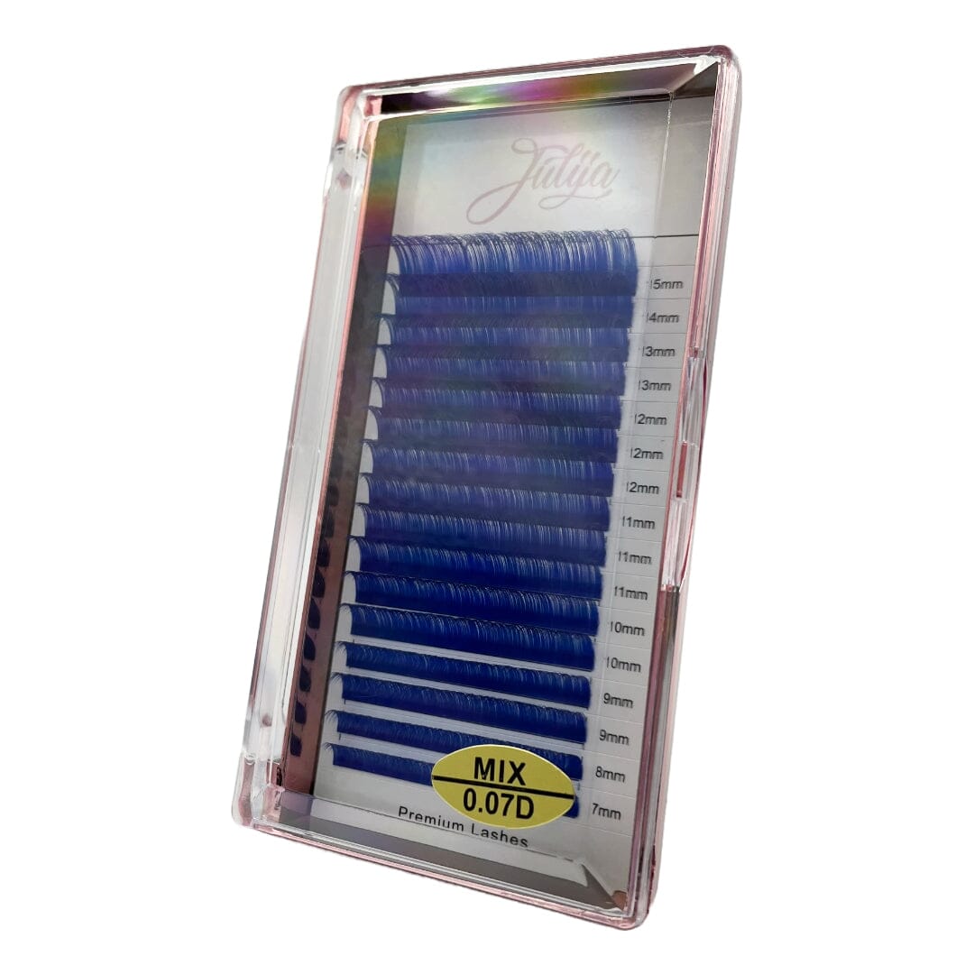 D-Curl Farbwimpern | Seidenmatt Faux Mink Volumen Wimpern MixBox Wimpern Julija