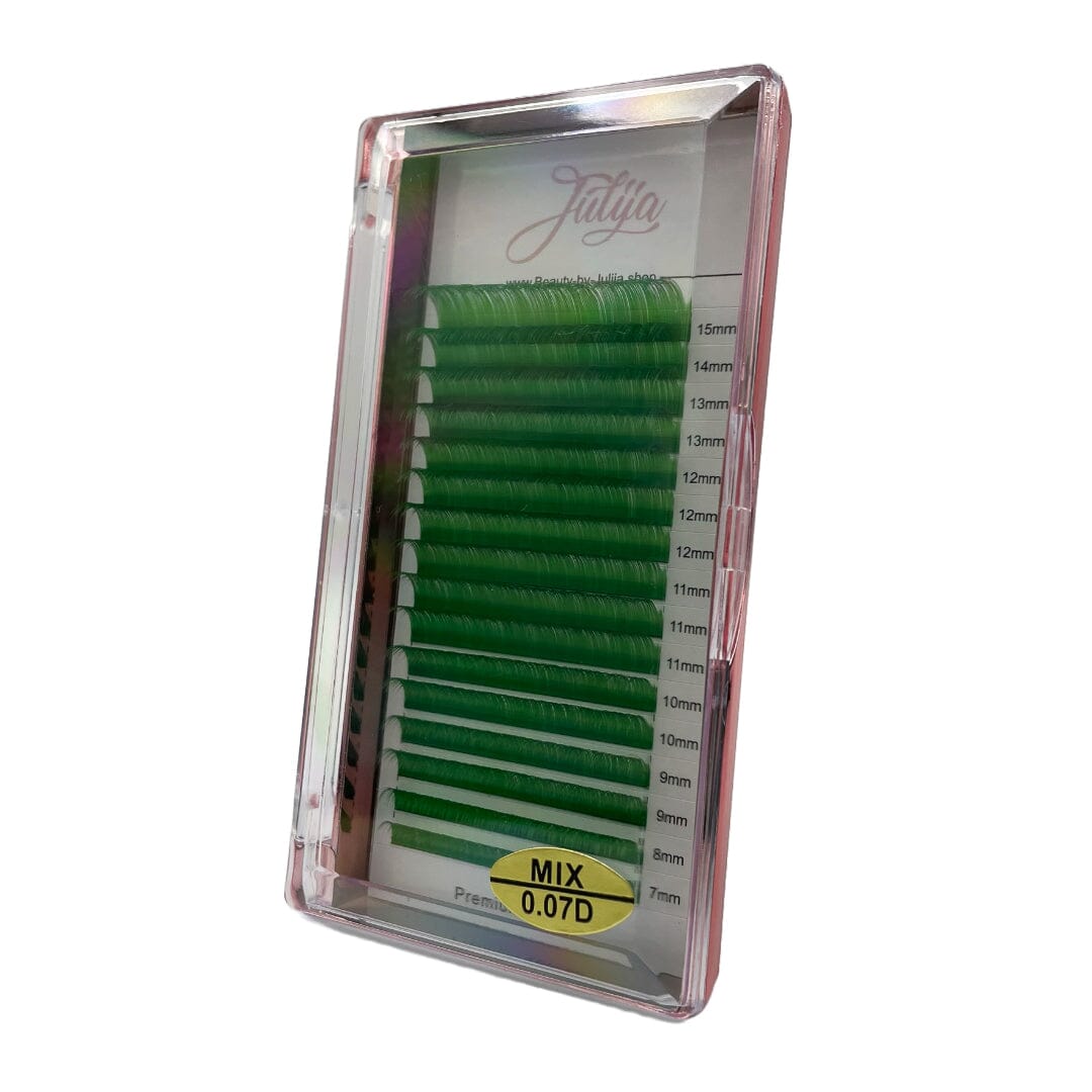 D-Curl Farbwimpern | Seidenmatt Faux Mink Volumen Wimpern MixBox Wimpern Julija