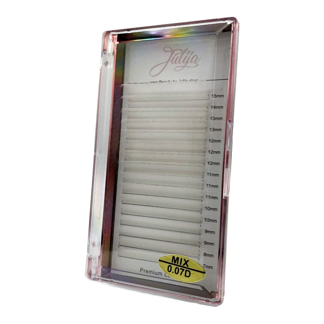 D-Curl Farbwimpern | Seidenmatt Faux Mink Volumen Wimpern MixBox Wimpern Julija