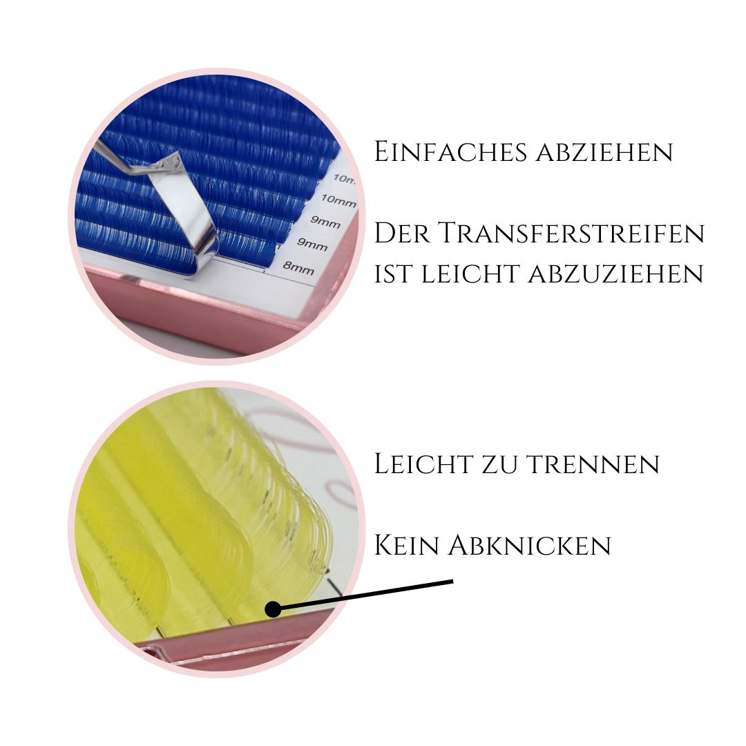 D-Curl Farbwimpern | Seidenmatt Faux Mink Volumen Wimpern MixBox Wimpern Julija