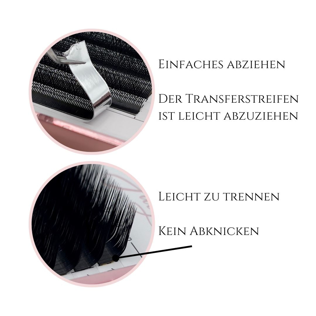M-Curl Einzelwimpern | Seidenmatt Faux Mink Volumen Wimpern Wimpern Julija