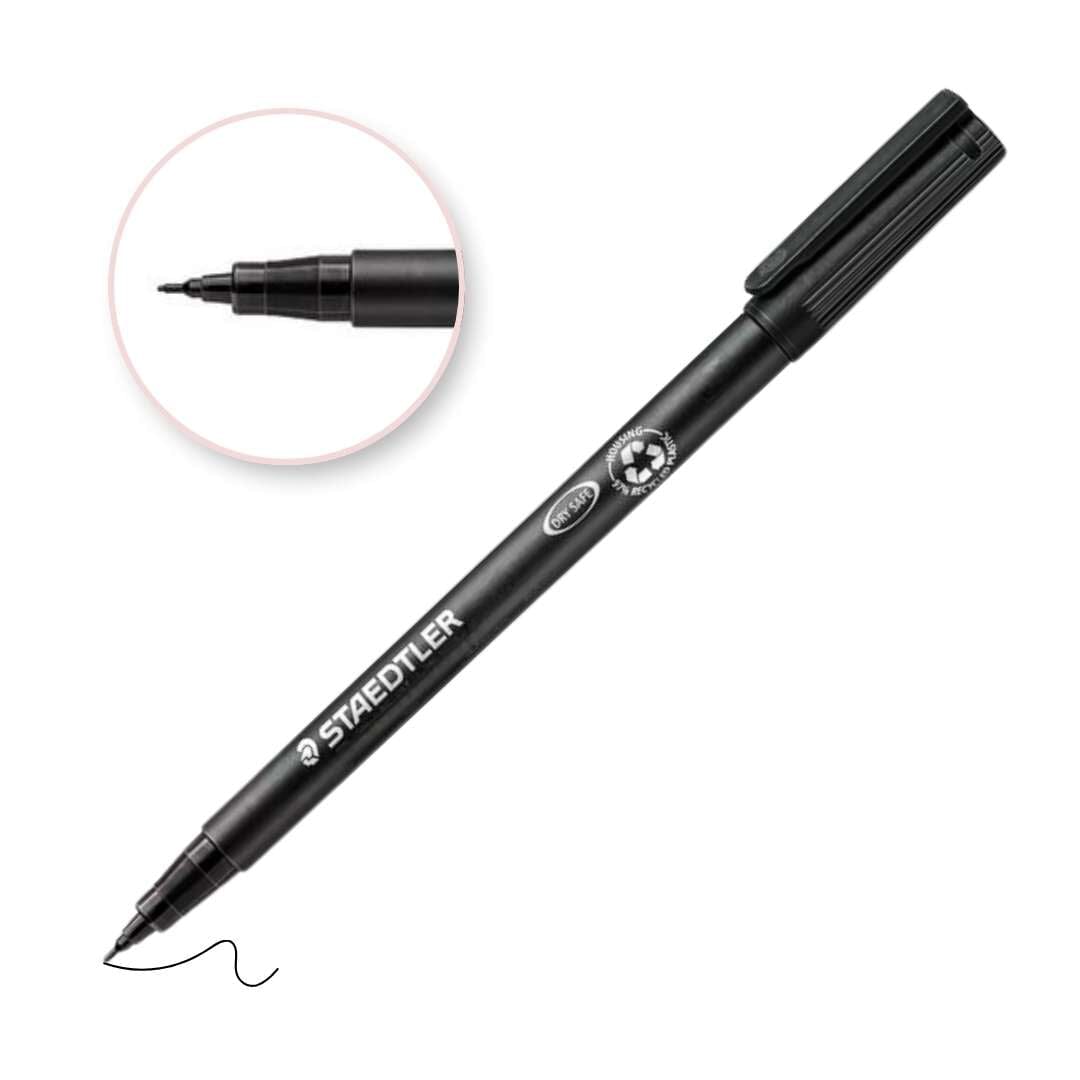 Permanent Marker für Lash-Mapping (schwarz, 0,4 mm) Wimpernverlängerungszubehör STAEDTLER