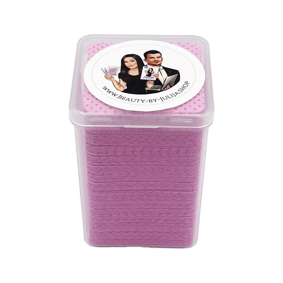 Wimpernkleber- & Pinzetten-Reinigungstücher Zubehör Julija Pink