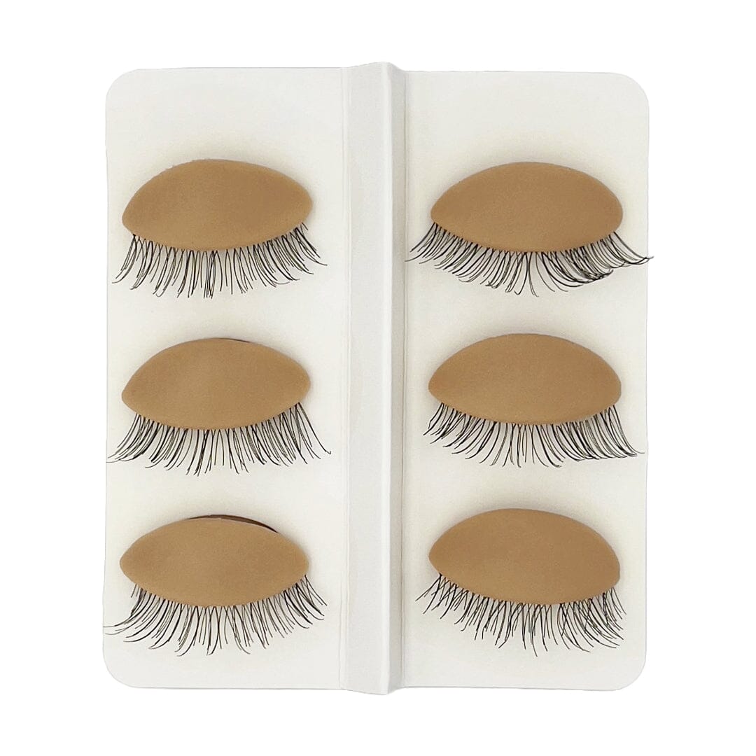 Übungskopf professionelle Wimpernstylisten Zubehör Julija 3 Augenpaare (Nachfüllpack)