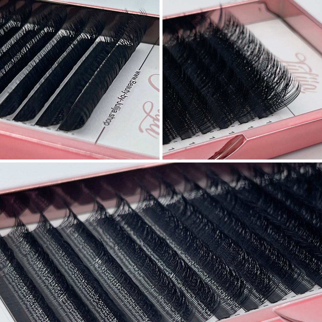 Y-Wimpern | 2D Doppelwimpern für mehr Volumen und fülle | Wimpernfächer Wimpern Julija