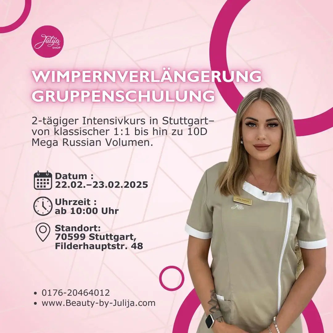 Wimpernverlängerung Schulung Stuttgart 2-tägiger Intensivkurs