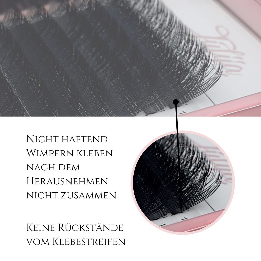 Y-Wimpern | 2D Doppelwimpern für mehr Volumen und fülle | Wimpernfächer Wimpern Julija 