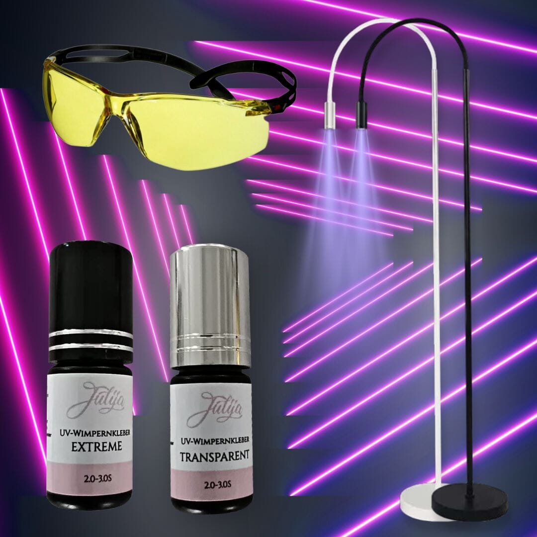 Starter-Set Speed-UV UV-Wimpernverlängerung System UV-Wimpernverlängerung Julija 