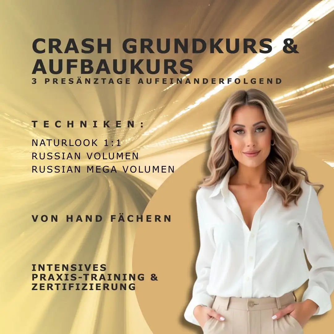 Crash Grundkurs & Aufbaukurs: 1:1 & 2D-4D & 5D-10D