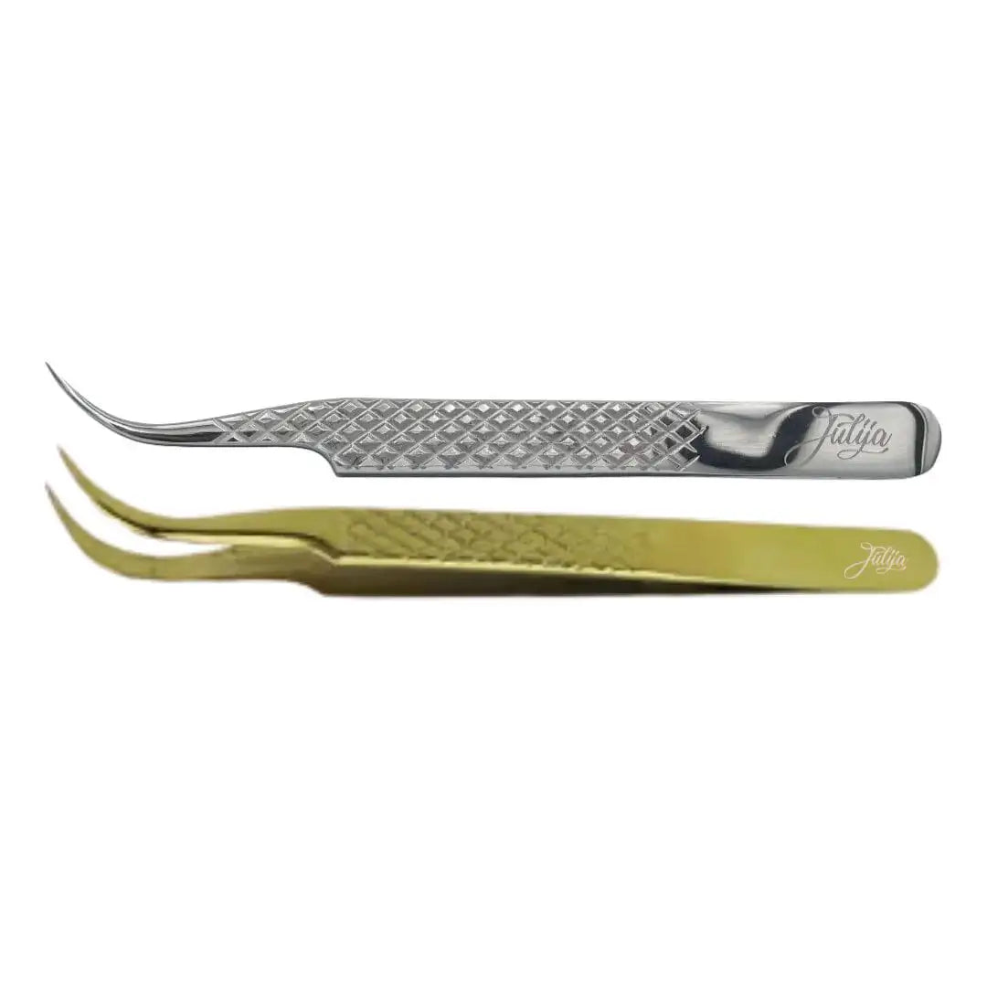 Wimpernpinzette Edelstahl/Gold #1 für professionelle Wimpernverlängerungen