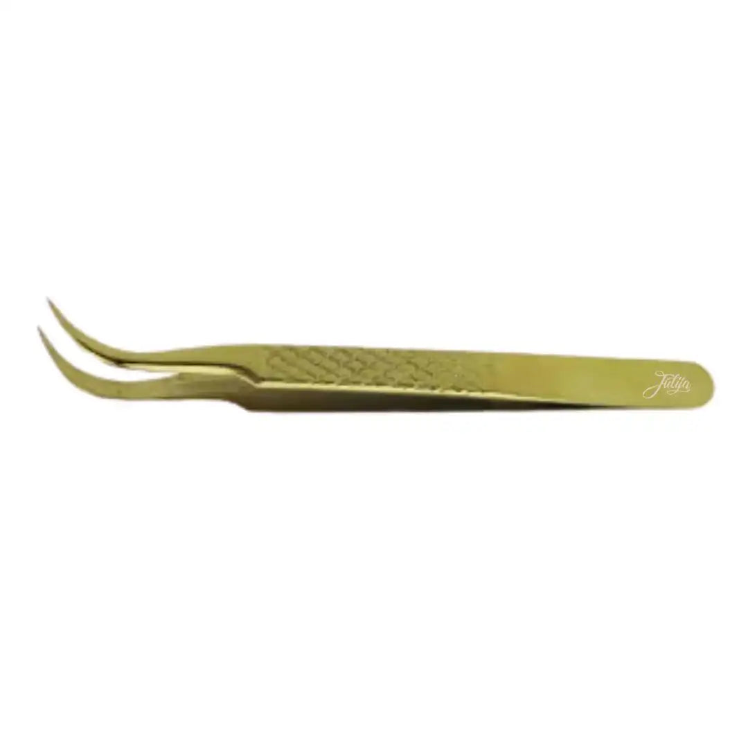 Wimpernpinzette Edelstahl/Gold #1 für professionelle Wimpernverlängerungen