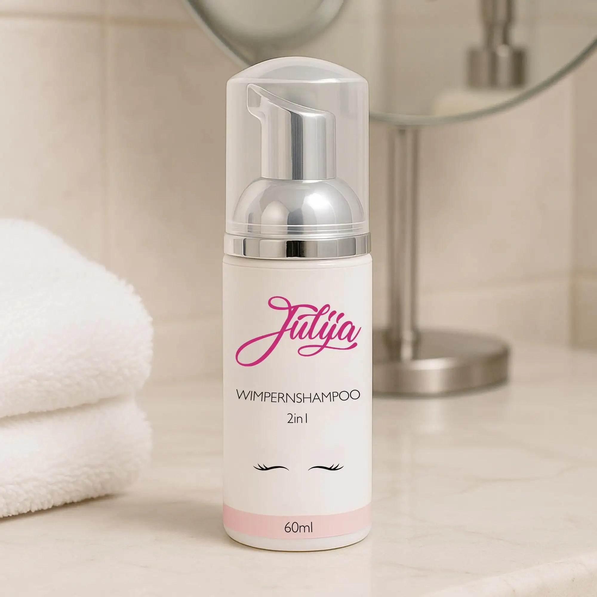 Wimpernshampoo 2in1 für perfekte Wimpernverlängerungen